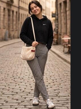 Forever 21 Monochrome Checkered Pants